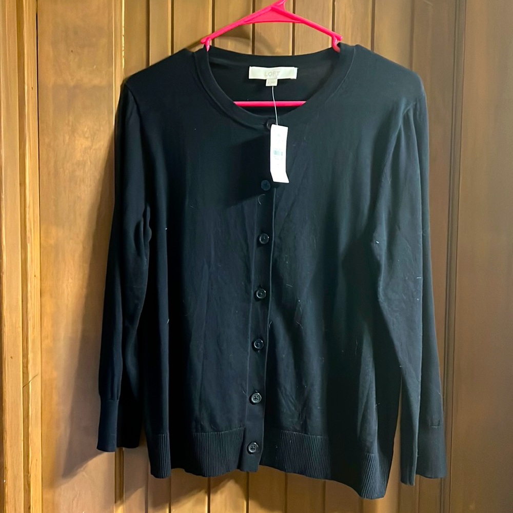 LOFT button up sweater
